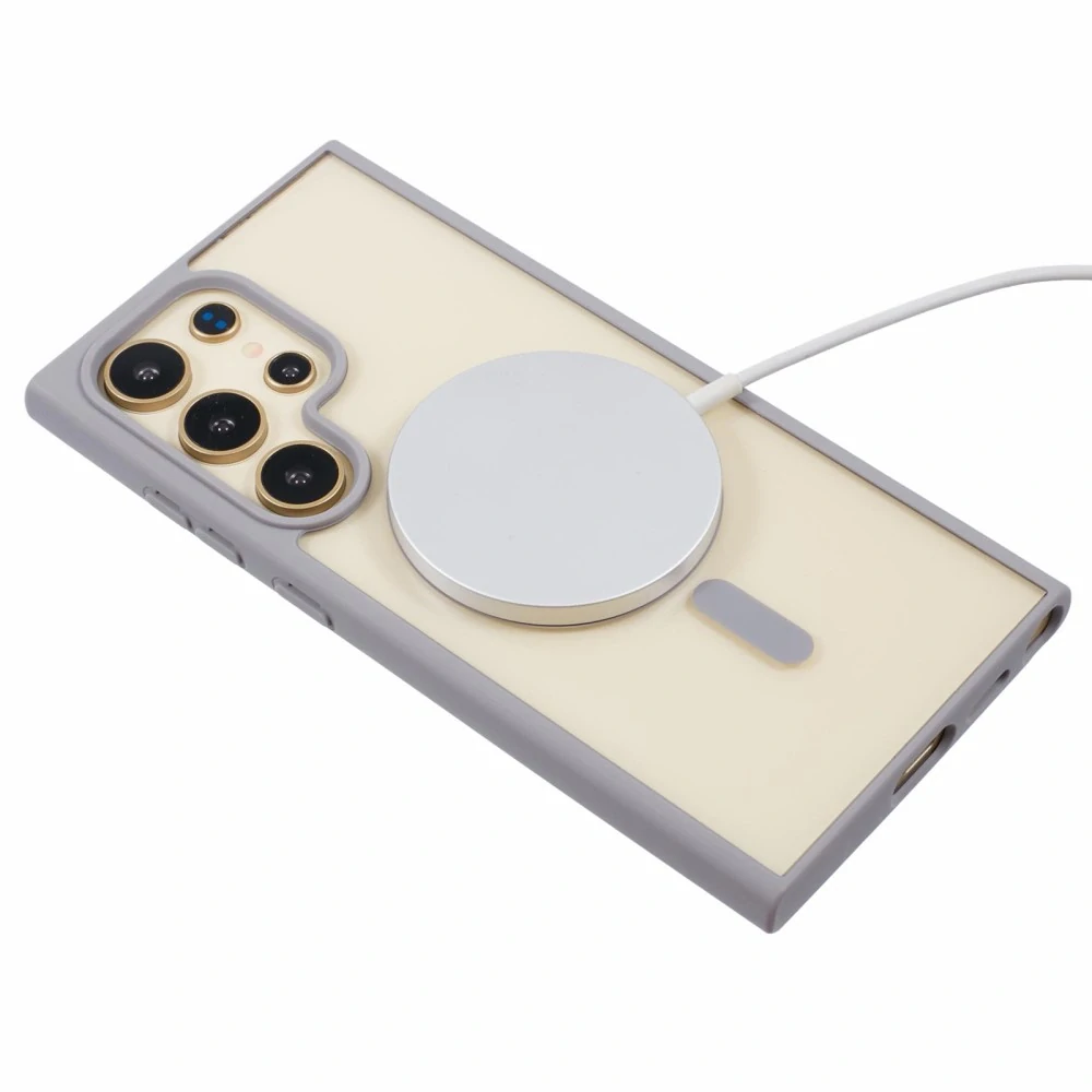 Kryt na Samsung Galaxy S24 Ultra matný s podporou MagSafe šedý