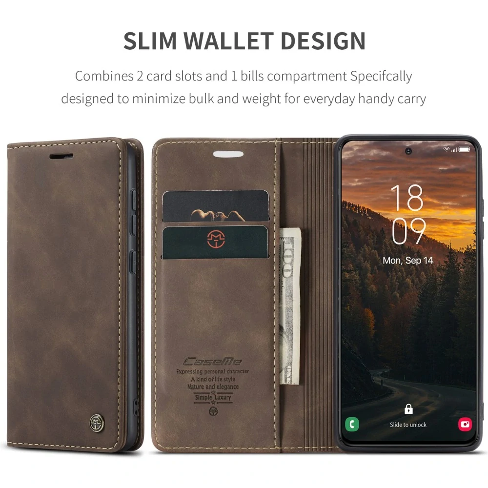 Puzdro na Samsung Galaxy S25 CASEME hnedé