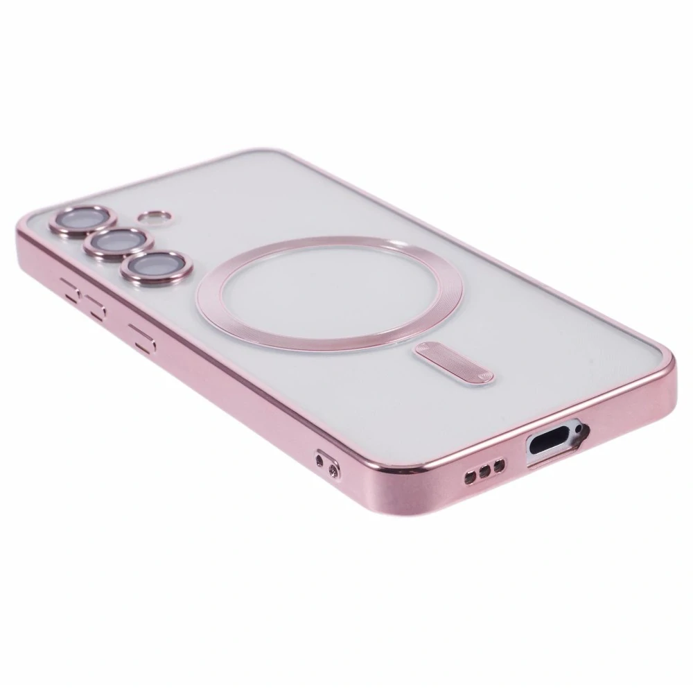 Kryt na Samsung Galaxy S25 s podporou MagSafe ružový