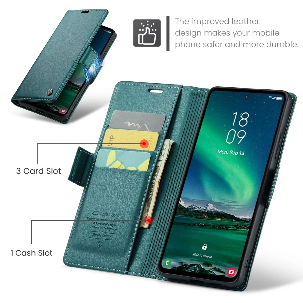 Puzdro na Samsung Galaxy S24 FE CASEME smooth zelené