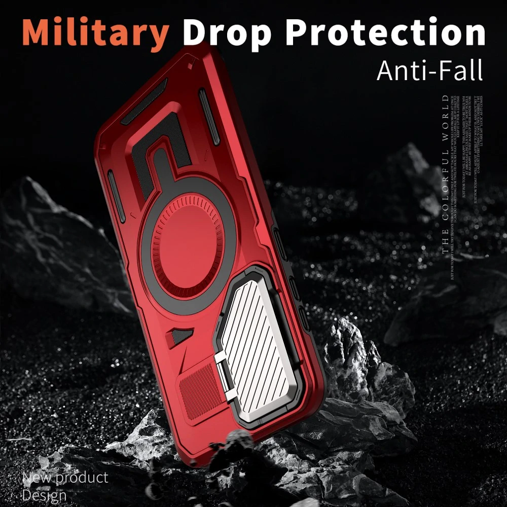 Kryt na Samsung Galaxy S24 FE s krytkou na fotoaparát červený