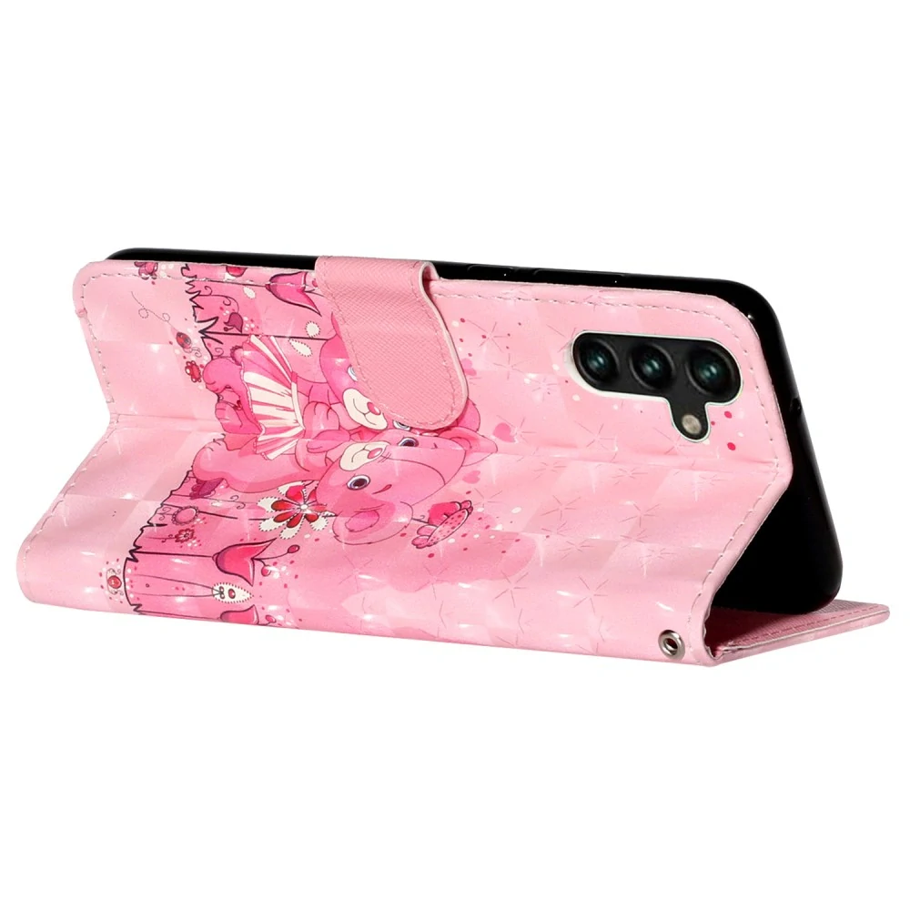 Puzdro na Samsung Galaxy S24 FE medvedík ružové