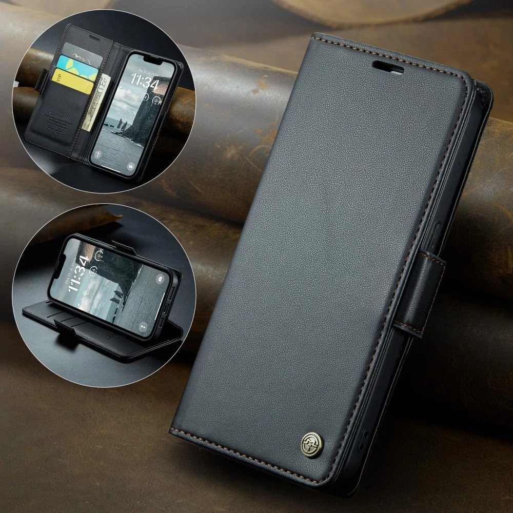 Púzdro na iPhone 16E CASEME Smooth čierne