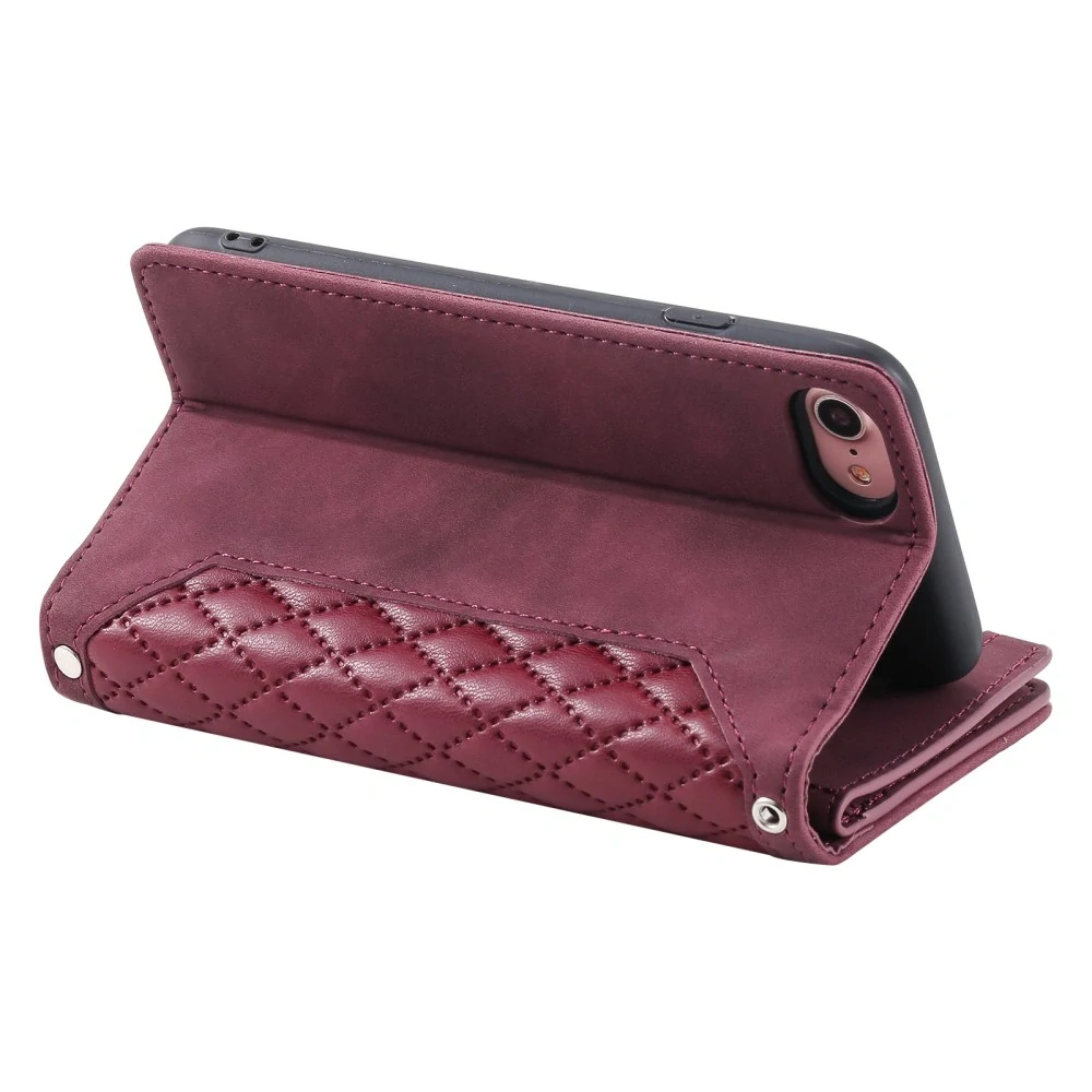 Puzdro pre iPhone 16E Luxury Double Layer vínové