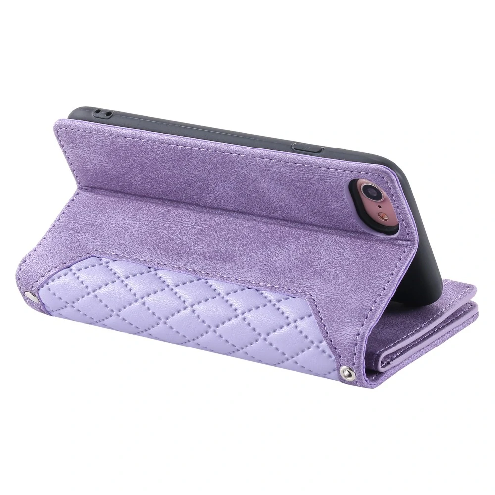 Puzdro pre iPhone 16E Luxury Double Layer fialové