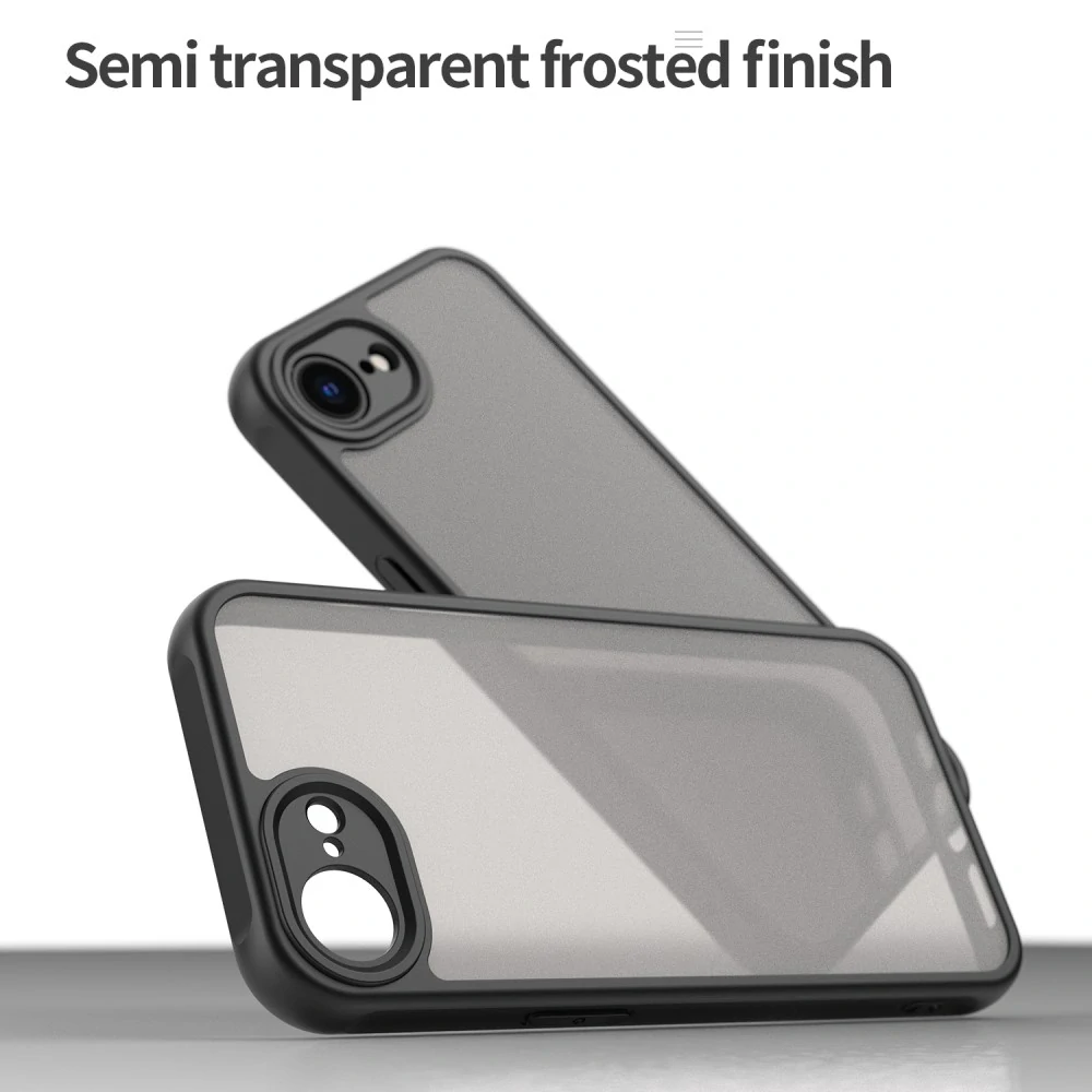 Kryt na iPhone 16E Frosted čierny