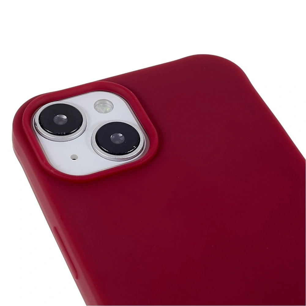 Kryt na iPhone 14 Wide gumový so šnúrkou na krk vínový