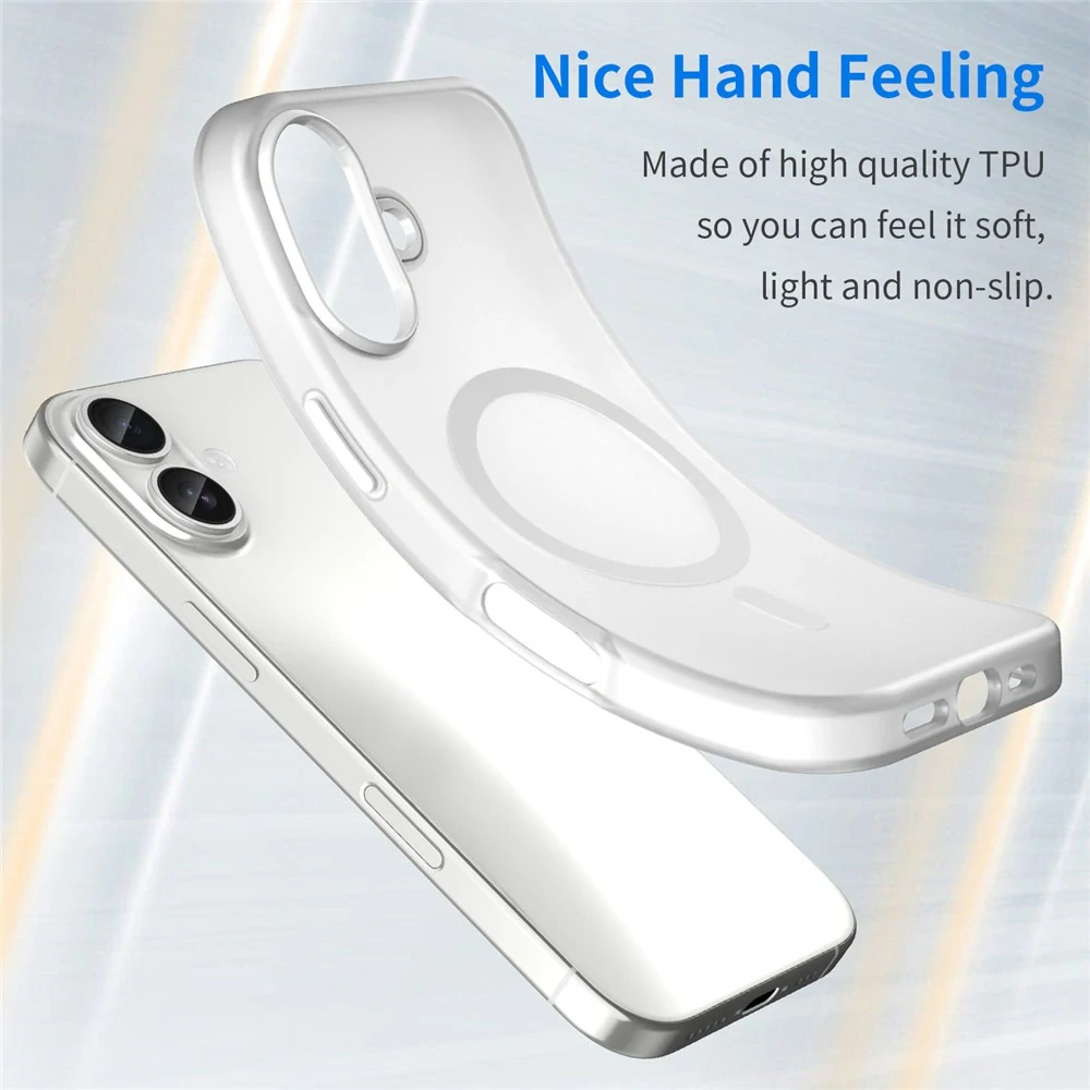 Kryt na iPhone 17 Candy s podporou MagSafe biely