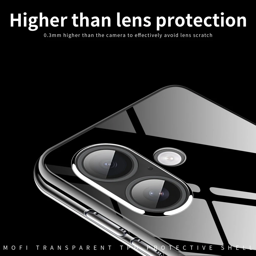 Kryt na iPhone 17 gumový MOFI číry