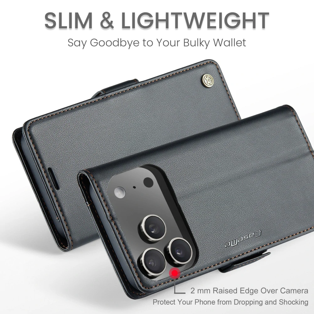 Puzdro na iPhone 17 Pro Max CASEME Smooth čierne