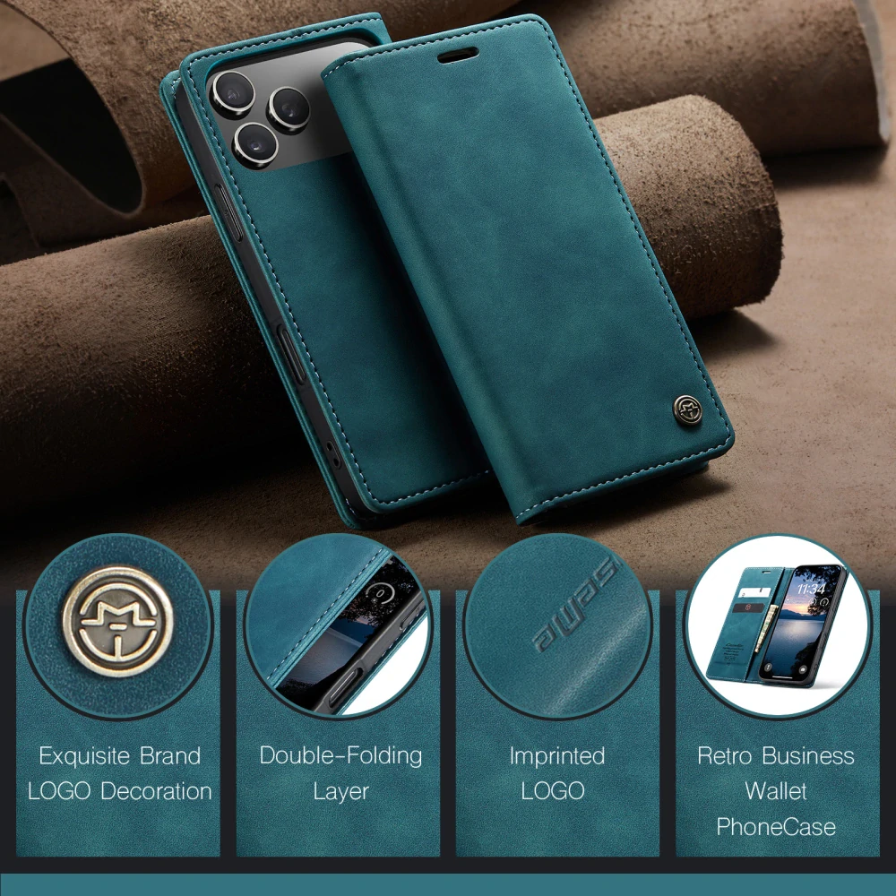 Puzdro CASEME pre iPhone 17 Pro Max modré