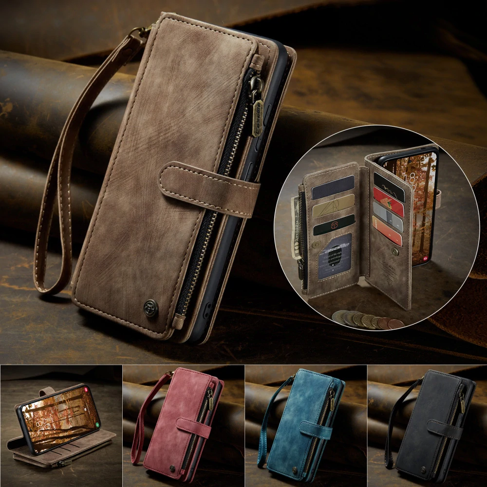 Puzdro na Samsung Galaxy S26 CASEME Deluxe hnedé