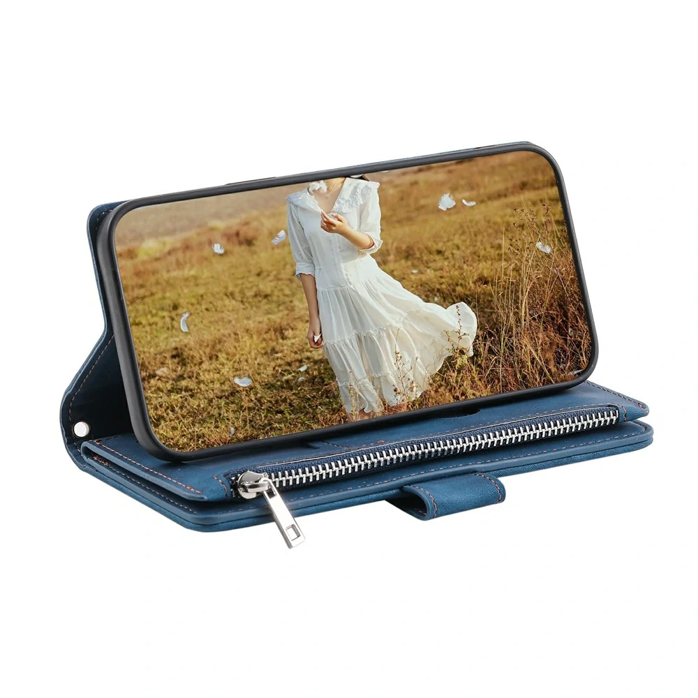 Puzdro na Samsung Galaxy S26 Ultra Luxury Double Layer modré