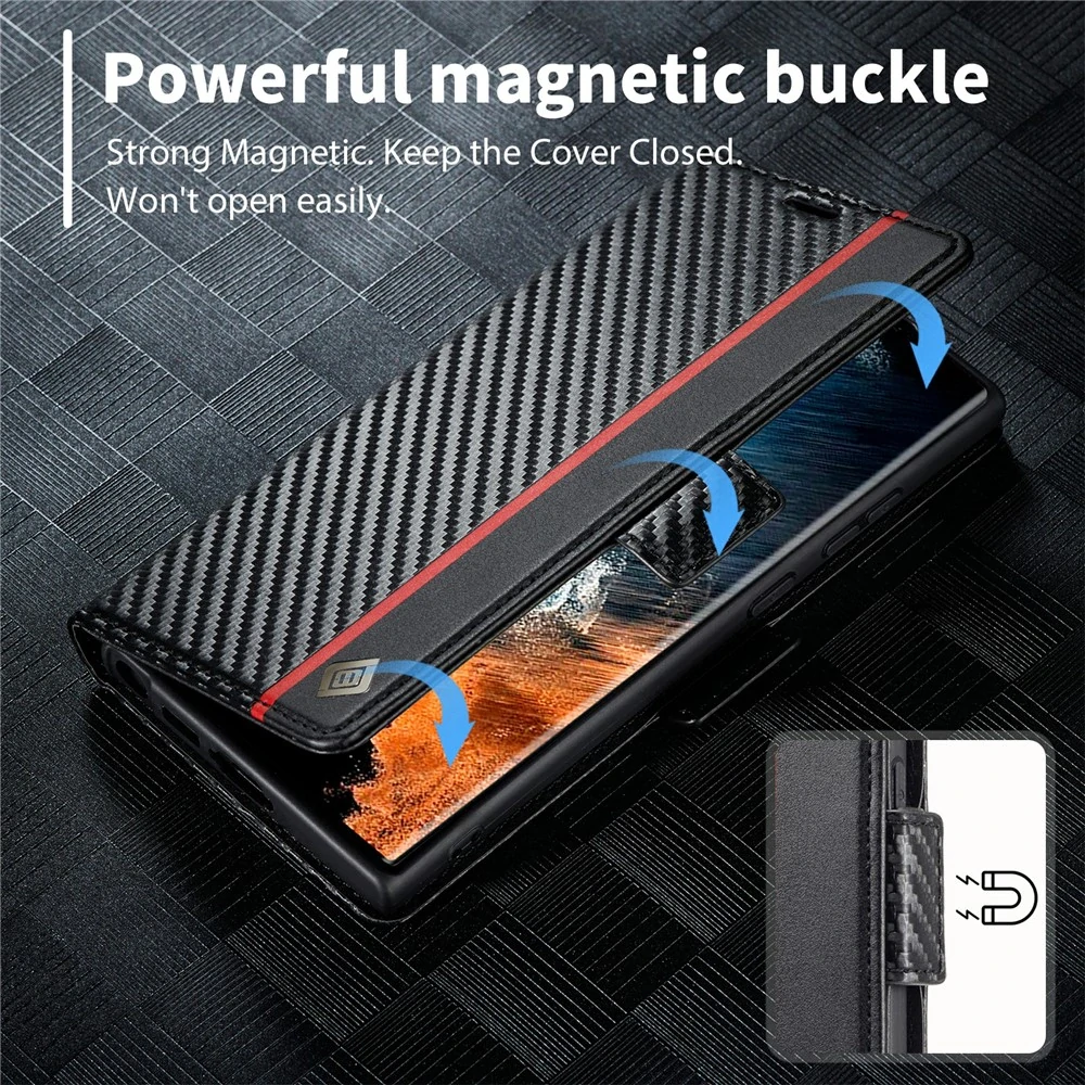 Puzdro na Samsung Galaxy S26 Ultra Carbon vertical
