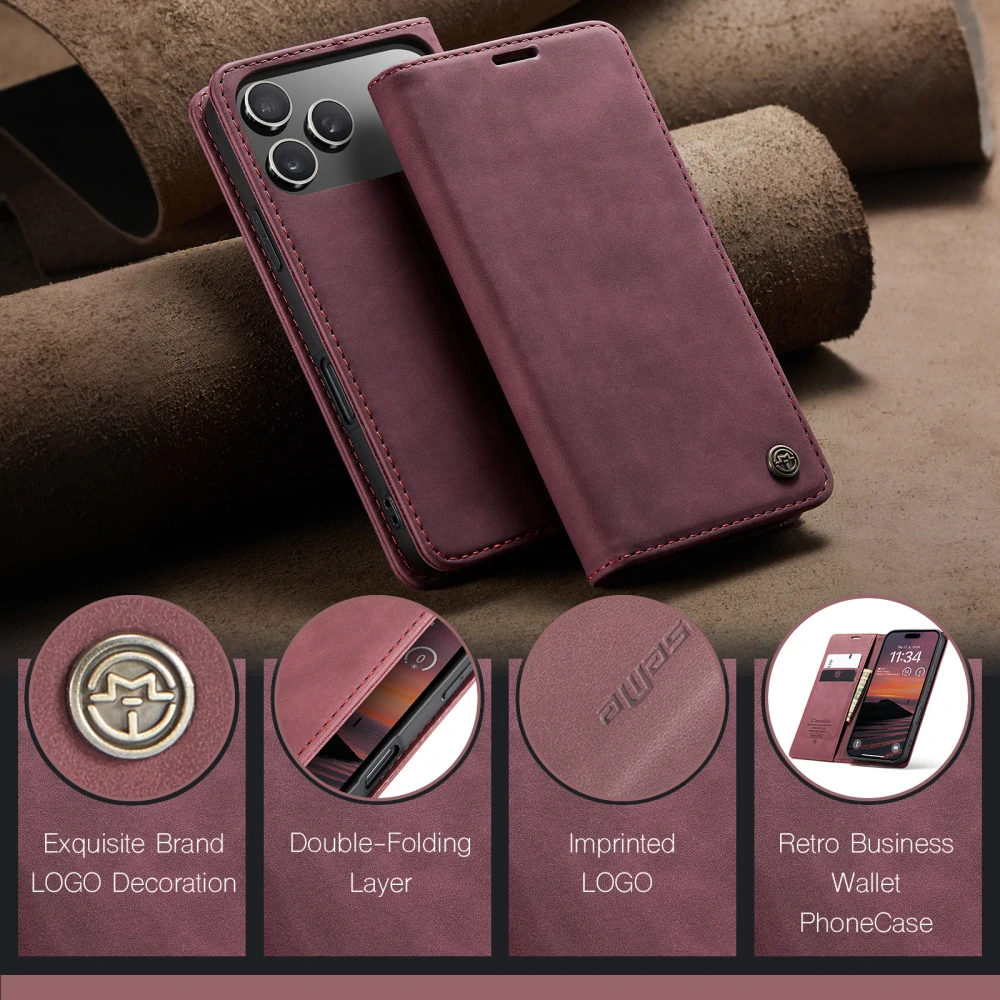 Puzdro CASEME pre iPhone 17 Pro červené