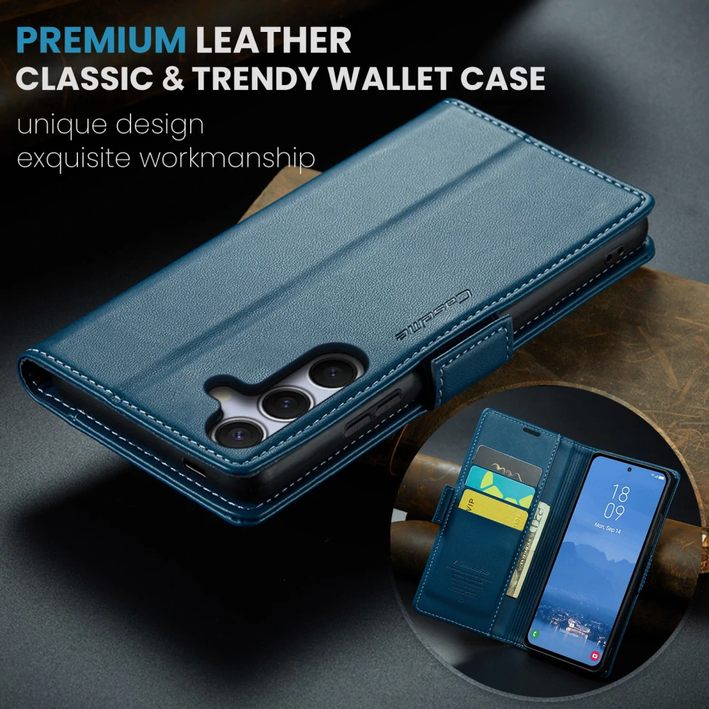 Puzdro na Samsung Galaxy S25 FE CASEME smooth modré