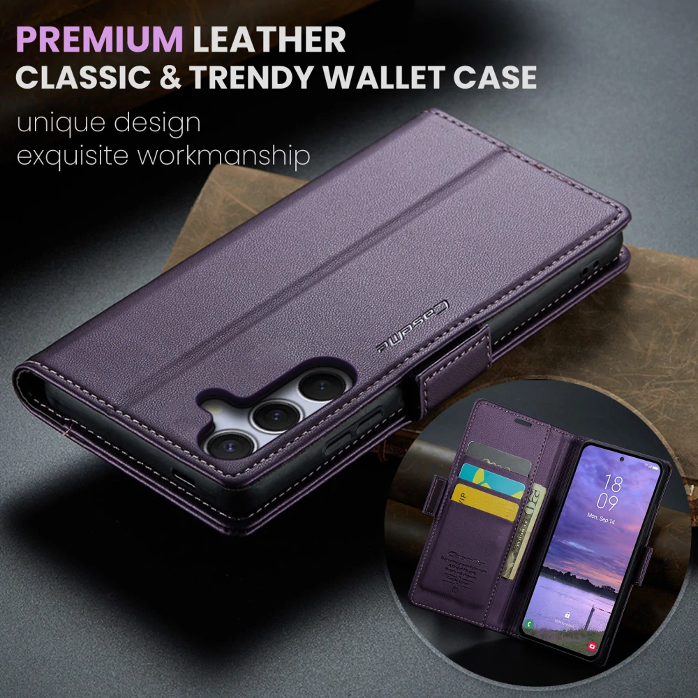Puzdro na Samsung Galaxy S25 FE CASEME smooth fialové