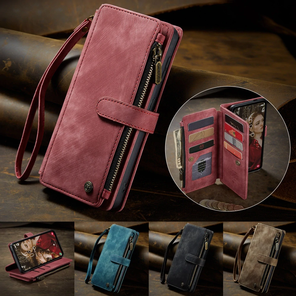 Puzdro na Samsung Galaxy S25 FE CASEME Deluxe červené