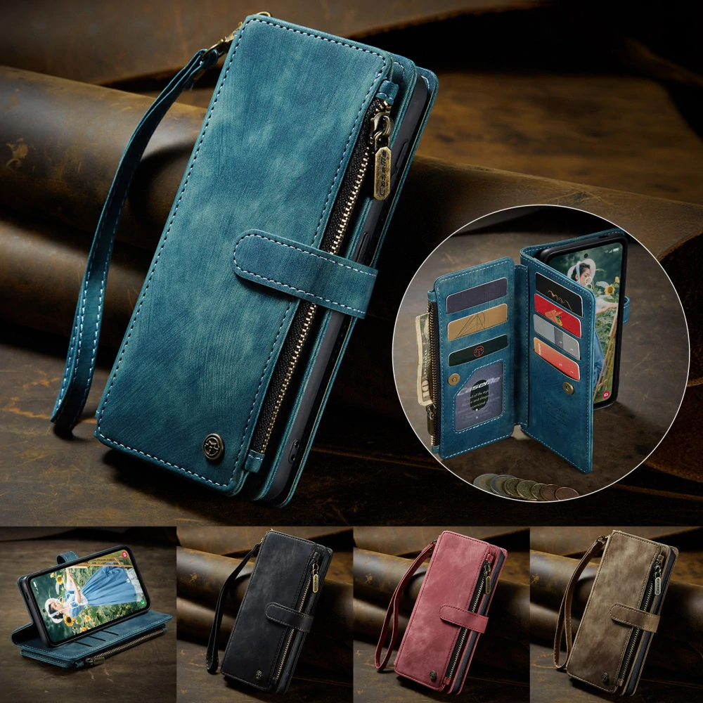 Puzdro na Samsung Galaxy S25 FE CASEME Deluxe modré
