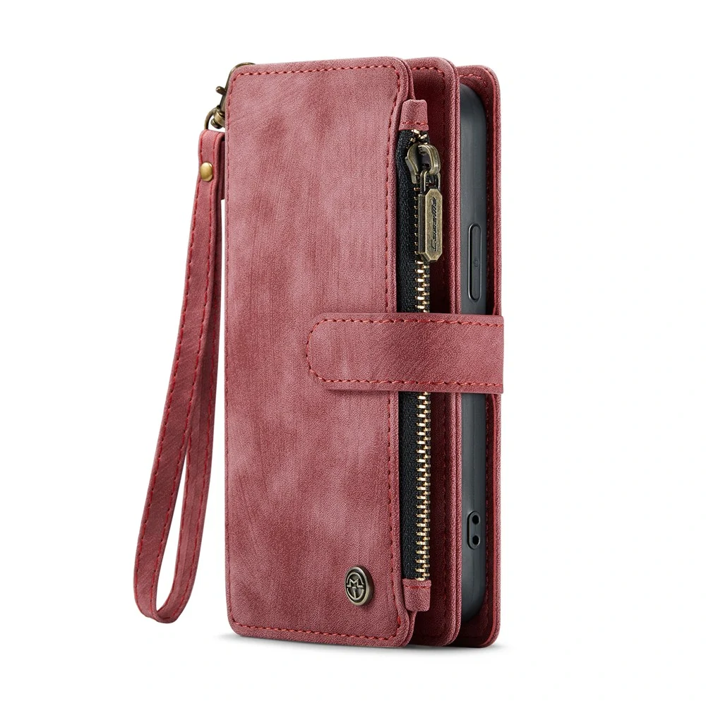 Puzdro pre iPhone 16 Pro Max CASEME Luxury Double Layer červené