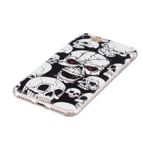 Kryt na iPhone 7 / 8 / SE ( 2020 / 2022 ) svietiaci lebka Creepy Skull