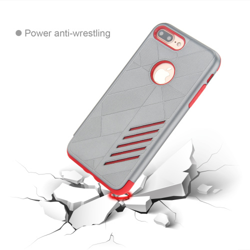 Kryt na iPhone 7 Plus / 8 Plus Superior šedý / červený