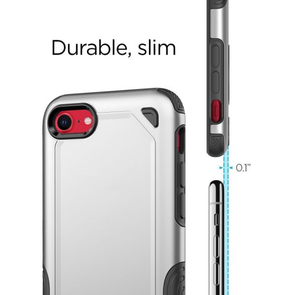 Kryt na iPhone 7 / 8 / SE ( 2020 / 2022 ) odolný Rugged strieborný