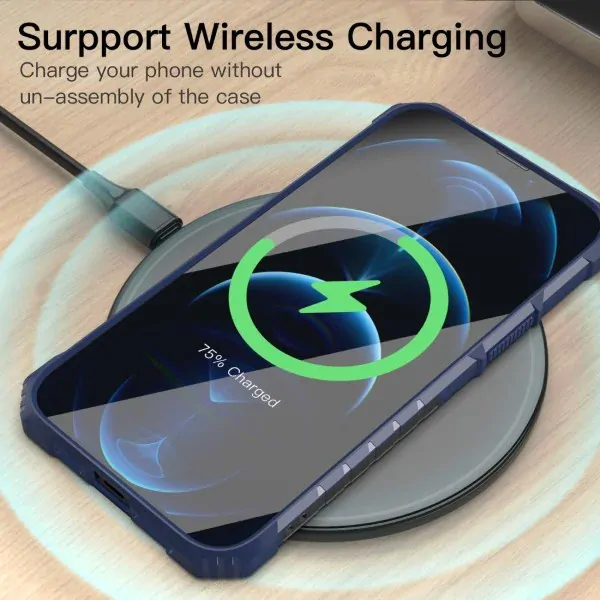 Kryt na iPhone 13 Pro odolný Protective modrý