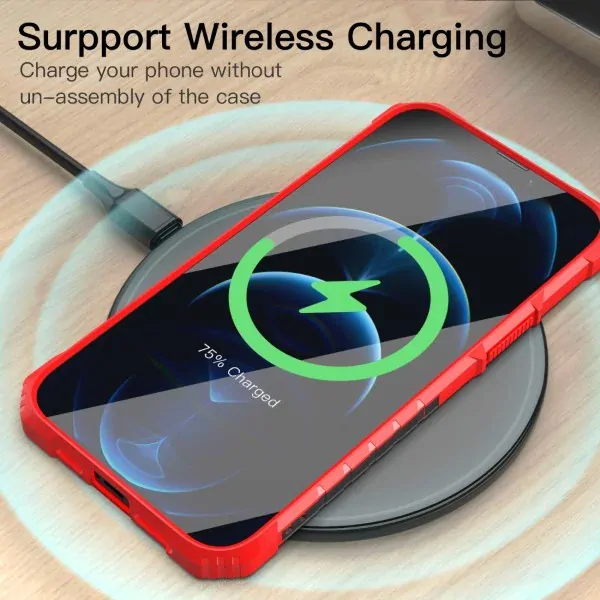 Kryt na iPhone 13 Pro odolný Protective červený