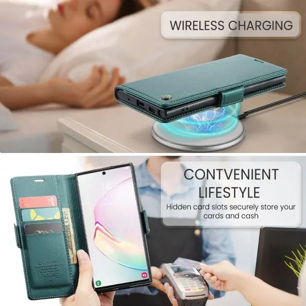 Puzdro na Samsung Galaxy Note 10 Plus CASEME smooth zelené