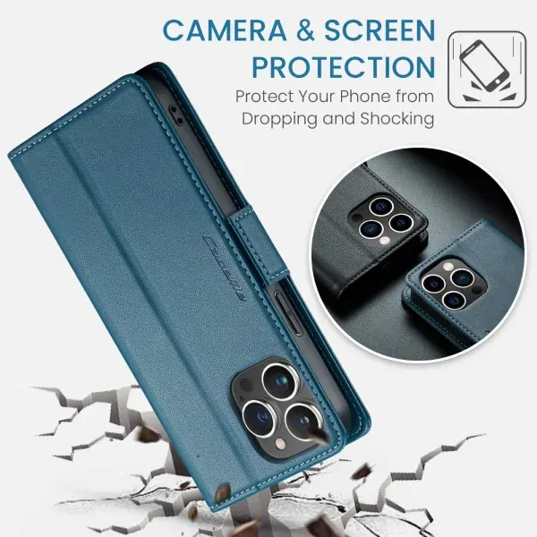 Púzdro na iPhone 14 Pro Max CASEME Smooth modré