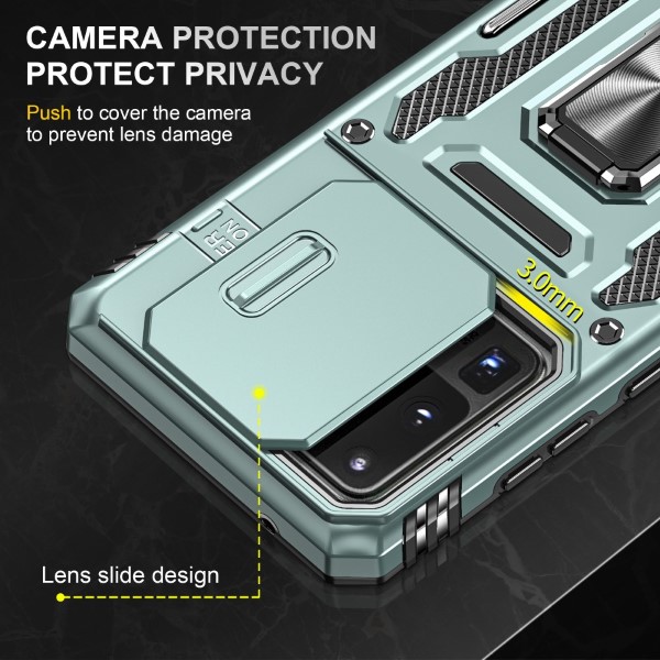 Kryt na Samsung Galaxy S20 Ultra odolný s krytom na fotoaparát zelený