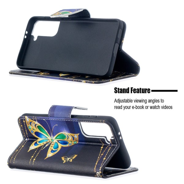 Puzdro na Samsung Galaxy S21 Motýľ čierne