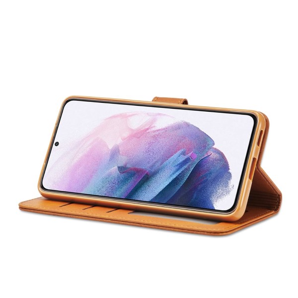 Puzdro LC.IMEEKE pre Samsung Galaxy S21 svetlo hnedé