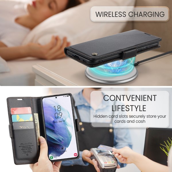Puzdro na Samsung Galaxy S21 Plus CASEME smooth čierne