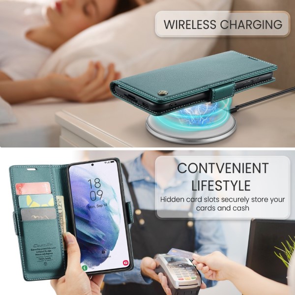 Puzdro na Samsung Galaxy S21 Plus CASEME smooth zelené