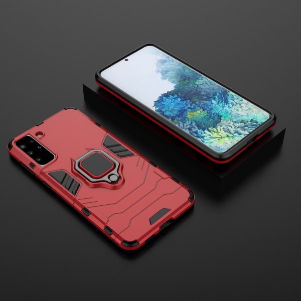 Kryt na Samsung Galaxy S21 Plus odolný finger červený