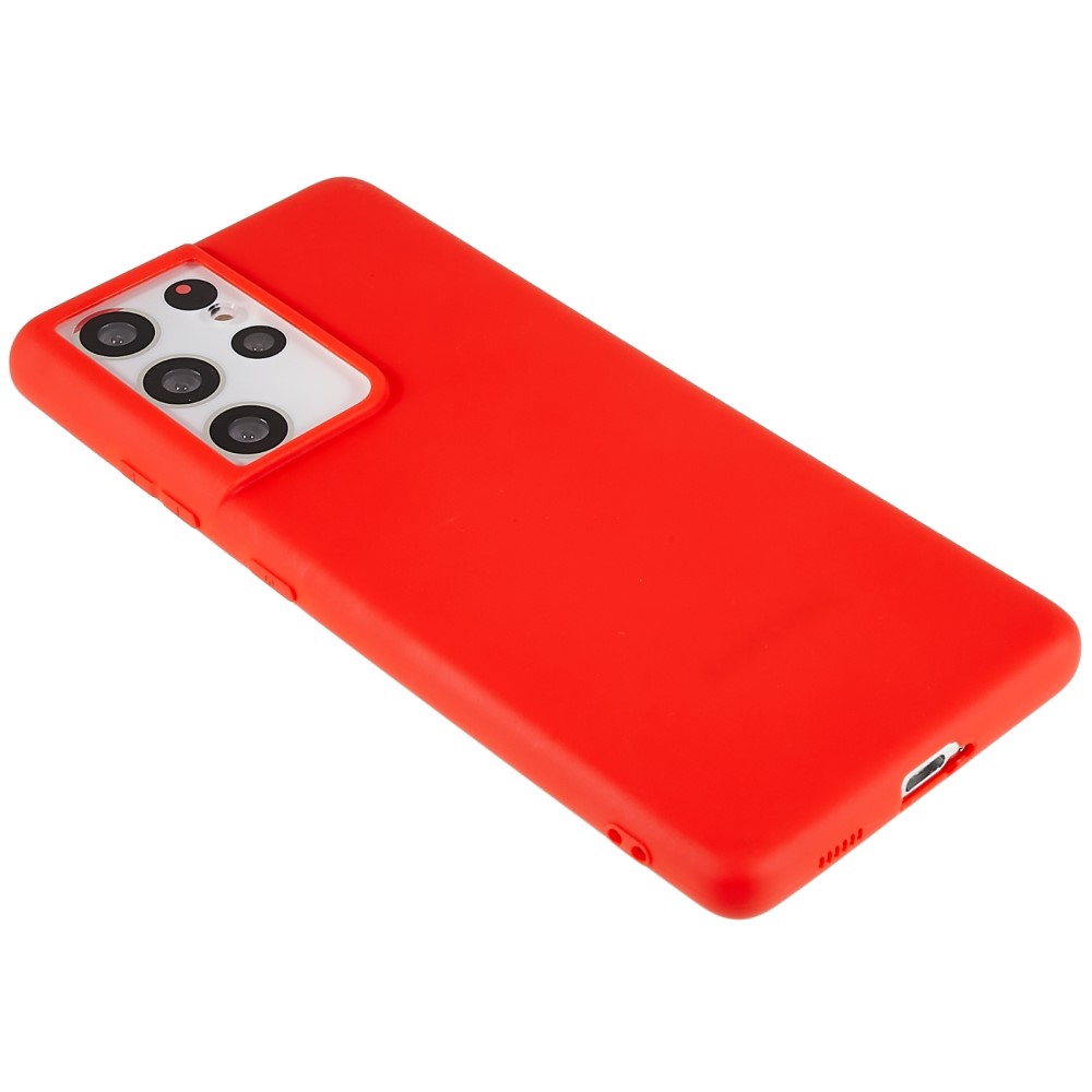 Kryt na Samsung Galaxy S21 Ultra Silikónový červený