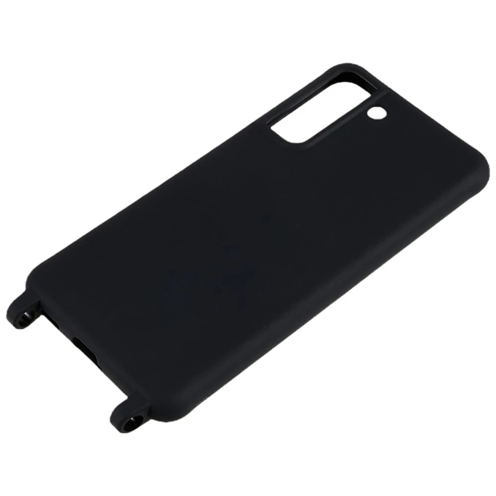 Kryt na Samsung Galaxy S21 FE gumový so šnúrkou na krk čierny