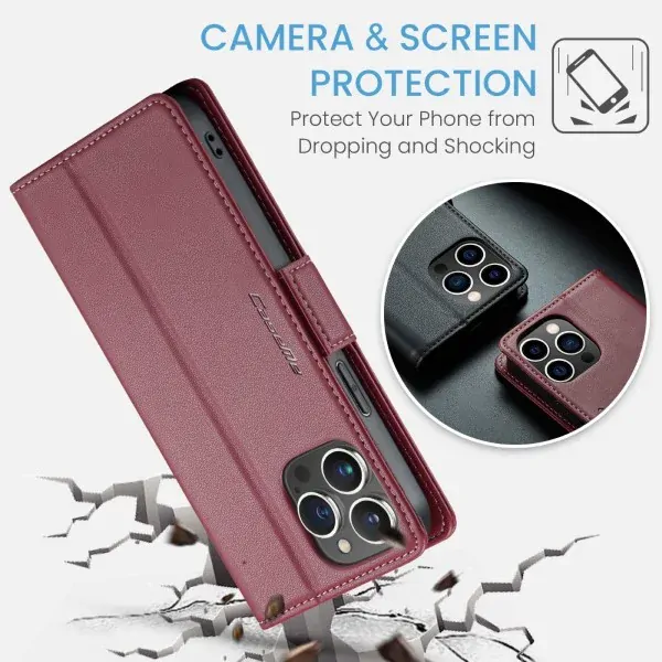 Púzdro na iPhone 13 Pro Max CASEME smooth červené