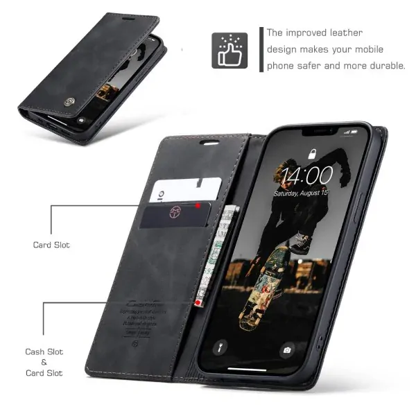 Púzdro na iPhone 13 Pro Max CASEME čierne
