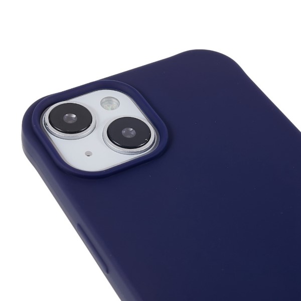 Kryt na iPhone 14 Plus gumový so šnúrkou na krk modrý