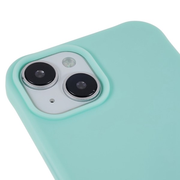 Kryt na iPhone 14 Plus gumový so šnúrkou na krk svetlo modrý