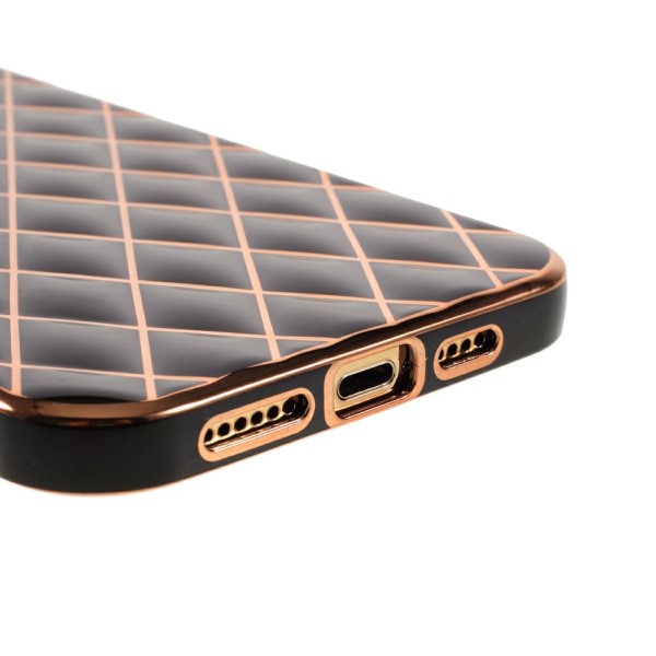 Kryt na iPhone 14 Plus Electroplated rhombus čierny
