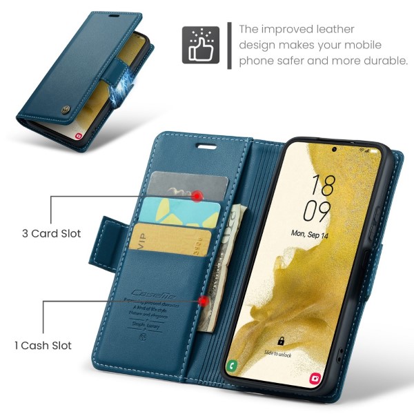 Puzdro na Samsung Galaxy S22 CASEME smooth modré