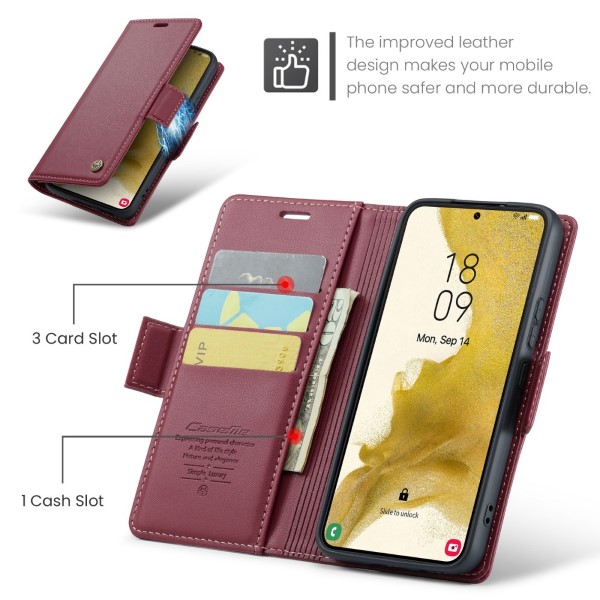 Puzdro na Samsung Galaxy S22 Plus CASEME smooth červené