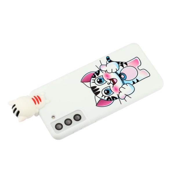 Kryt na Samsung Galaxy S22 Plus 3D Mačiatko biely