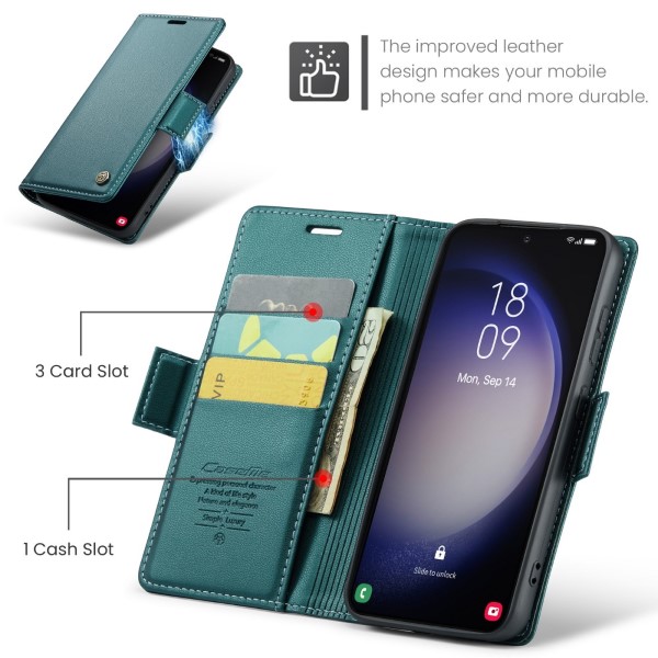 Puzdro na Samsung Galaxy S23 CASEME smooth zelené