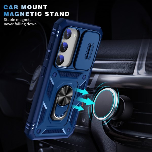 Kryt na Samsung Galaxy S23 plus odolný s krytom na fotoaparát tmavomodrý