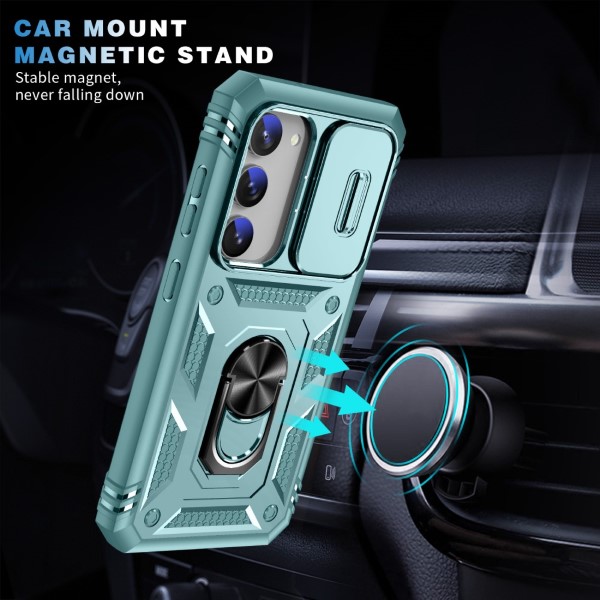 Kryt na Samsung Galaxy S23 plus odolný s krytom na fotoaparát svetlo modrý